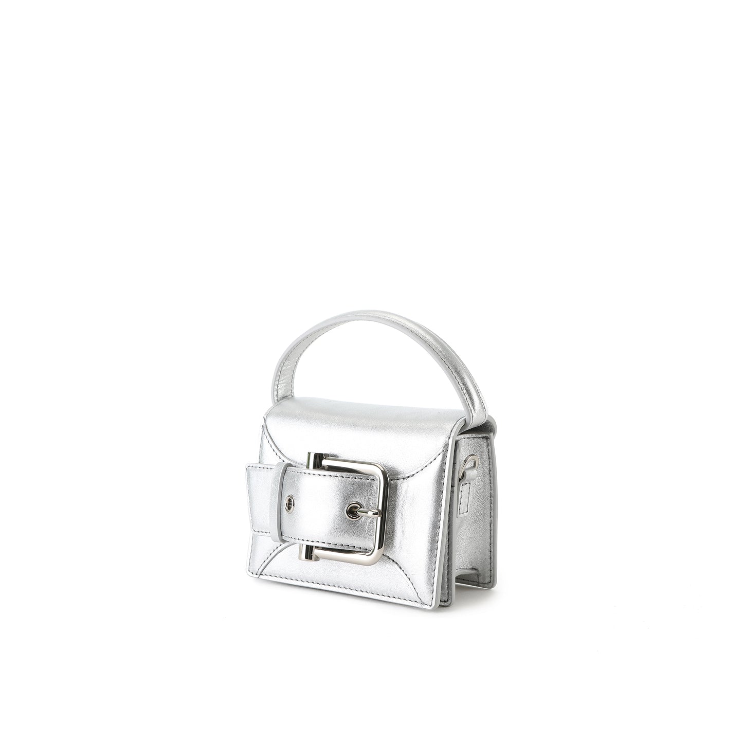 BELTED BROCLE_MICRO / SILVER