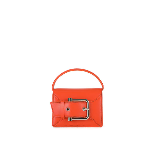 BELTED BROCLE_MICRO / CARROT RED