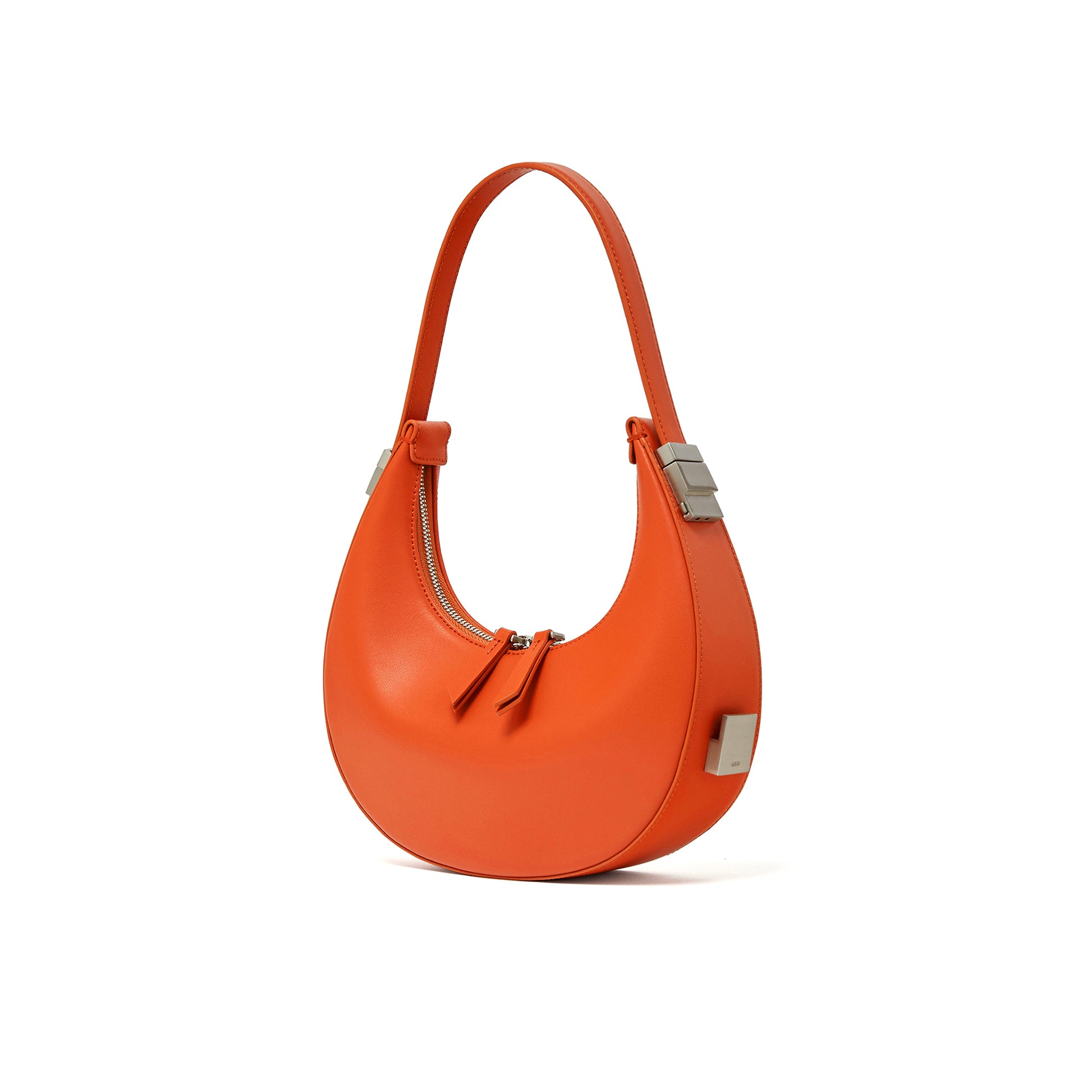 Osoi Folder brot bag smooth carrot red leather