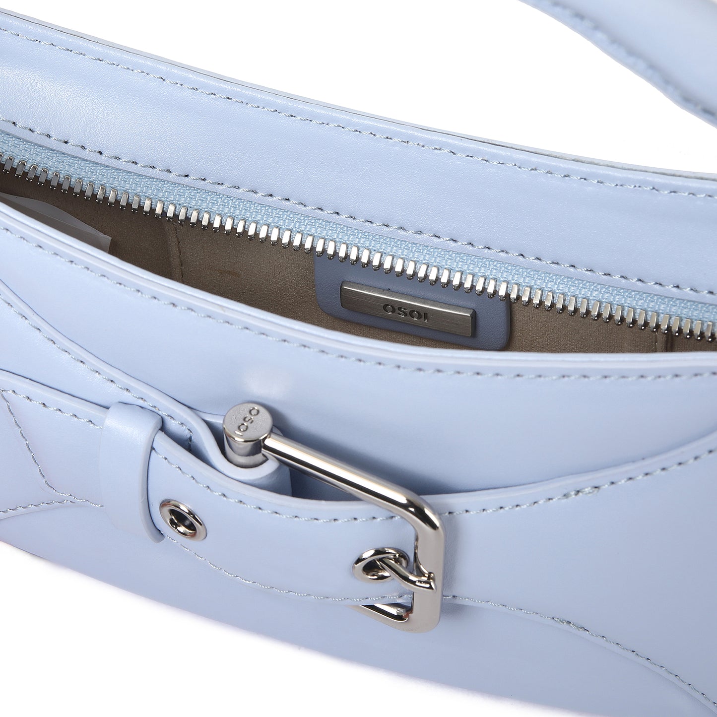 BELTED BROCLE_SMALL / PALE AQUA
